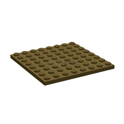LEGO Plate, 8 x 8, Dark Tan [41539]