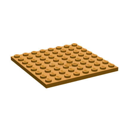 LEGO Plate, 8 x 8, Medium Nougat [41539] 6133486