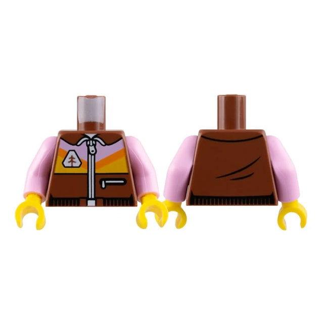 LEGO Minifigure Part - Torso Jacket, Zipper, Bright Pink [973pb5016c01] 6427273