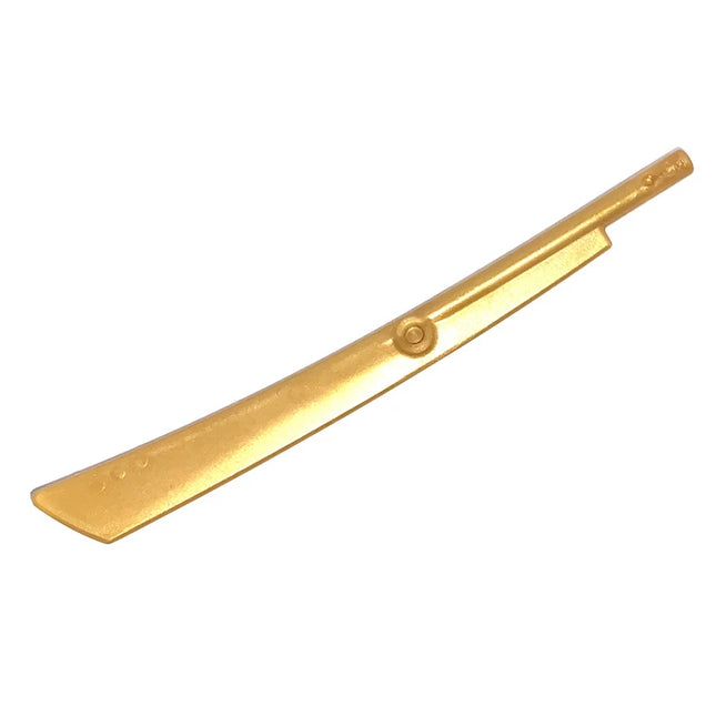 LEGO Minifigure Weapon - Propeller 1 Blade 10L with Bar (Sword Blade), Pearl Gold [98137] 6270131