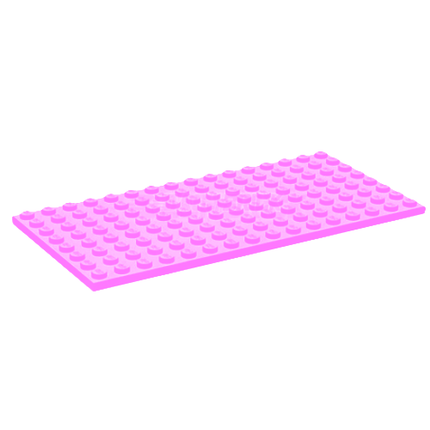 LEGO Plate 8 x 16, Bright Pink [92438] 6453953