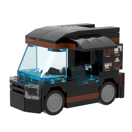 LEGO "The Mini Mug Mobile" - Coffee Truck, Black & Reddish Brown [MiniMOC]