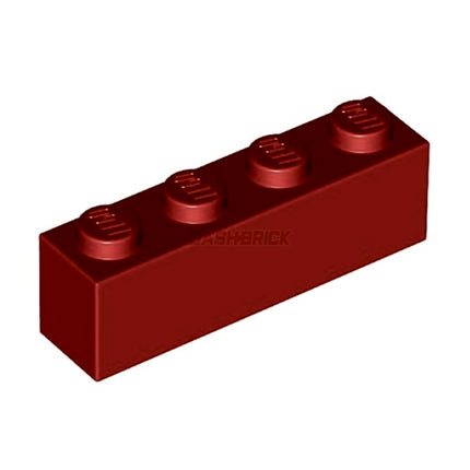 LEGO Brick, 1 x 4, Dark Red [3010]