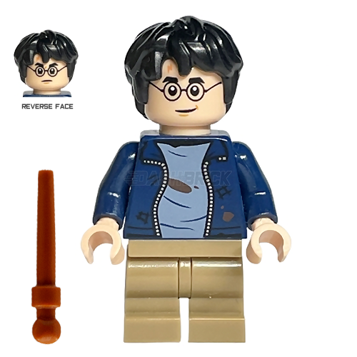LEGO Minifigure - Harry Potter - Open Jacket with Tears/Stains, Smile/Angry [HARRY POTTER]