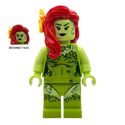 LEGO Minifigure - Poison Ivy - Lime Outfit, Yellowish Green Arms, Flower (2025) [DC COMICS]