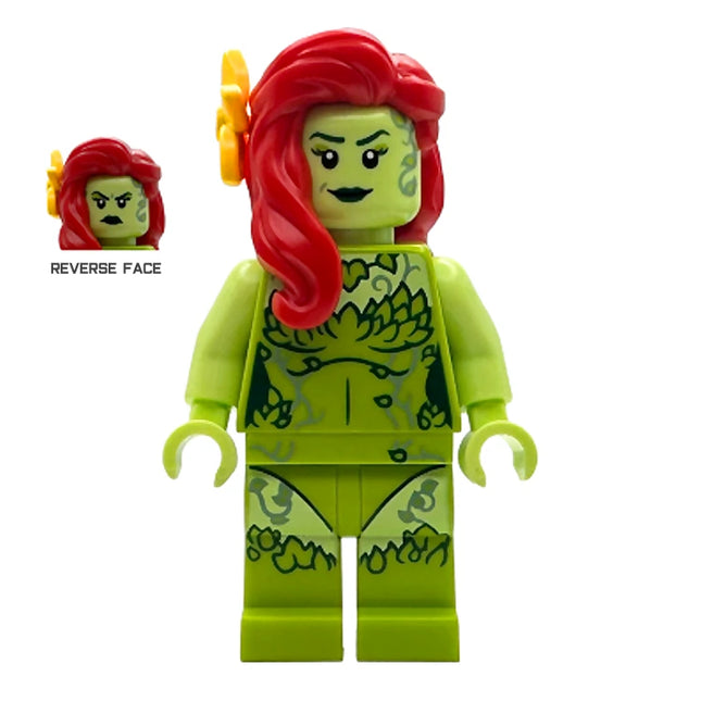 LEGO Minifigure - Poison Ivy - Lime Outfit, Yellowish Green Arms, Flower (2025) [DC COMICS]