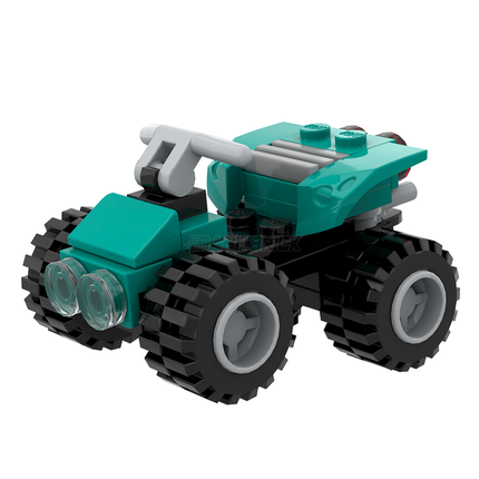 LEGO "Adventure ATV" - 4-Wheeler/Quad, Dark Turquoise [MiniMOC]