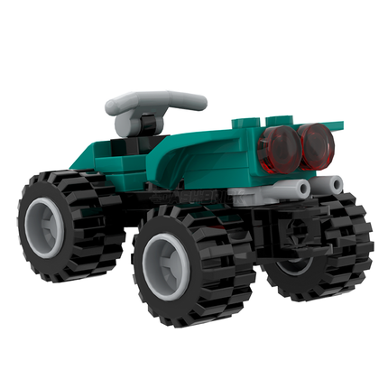 LEGO "Adventure ATV" - 4-Wheeler/Quad, Dark Turquoise [MiniMOC]