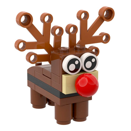 12 Days of Christmas - Reindeer & Sleigh Set (6-8 of 12) Made with Genuine LEGO® [MiniMOC] Save 10%