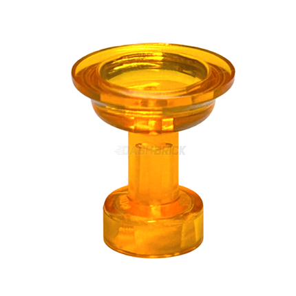 LEGO Minifigure Accessory - Sherbet/Sundae Dish/Cocktail Glass, Trans-Orange [68504] 6323033