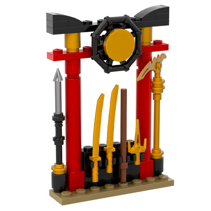 LEGO "Weapons Armoury" - Ninja Training, Swords Arsenal [MiniMOC]