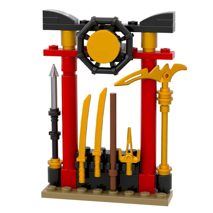 LEGO "Weapons Armoury" - Ninja Training, Swords Arsenal [MiniMOC]