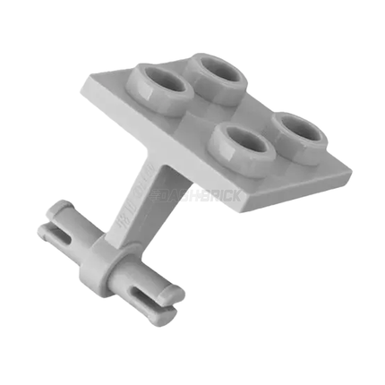 LEGO Plate, Modified 2 x 2 Thin, Dual Wheels Holder, Split Pins, Light Grey [4870] 6296797