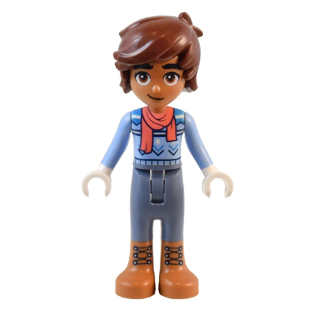 LEGO Minifigure - Friends Leo - Holiday Sweater, Scarf, Boots (2023) [FRIENDS]