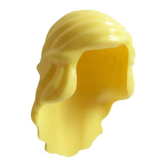 LEGO Minifigure Part - Hair Female Mid-Length with Braid Around Sides, Bright Light Yellow [59363] 4550924