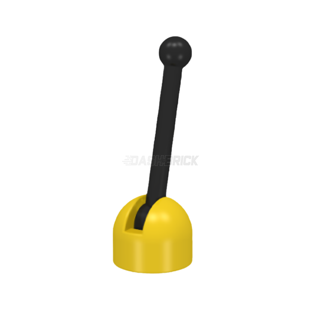 LEGO Antenna Small Base with Black Lever, Yellow (4592 / 4593) [4592c02] 74156