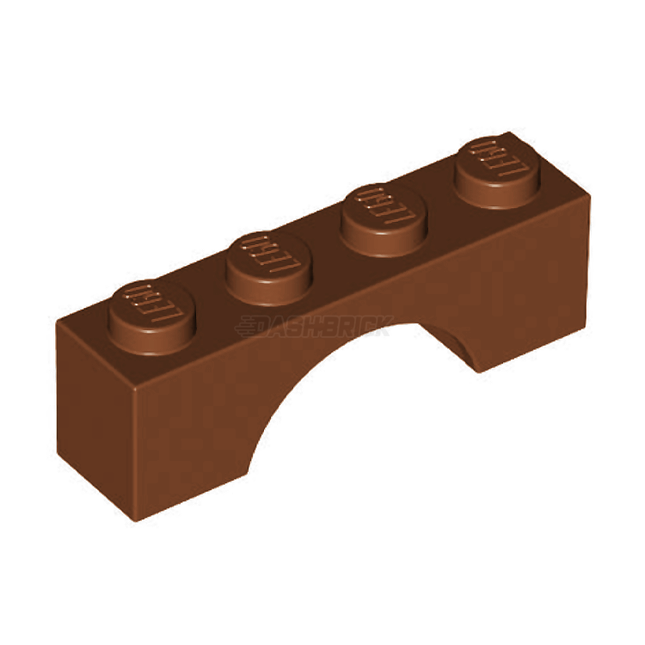LEGO Brick, Arch with Bow 1 x 4, Reddish Brown [3659]
