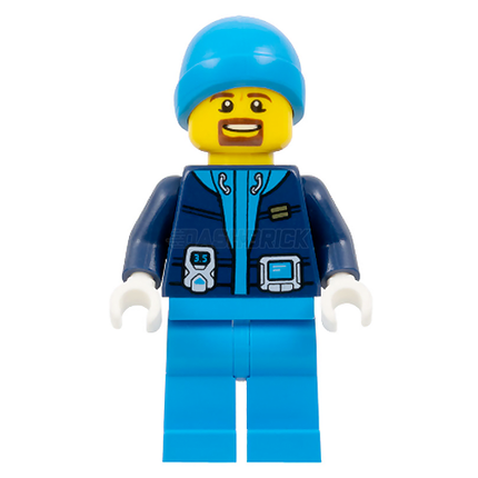 LEGO Minifigure - Male, Beard, Beanie, Ski Jacket [CITY]