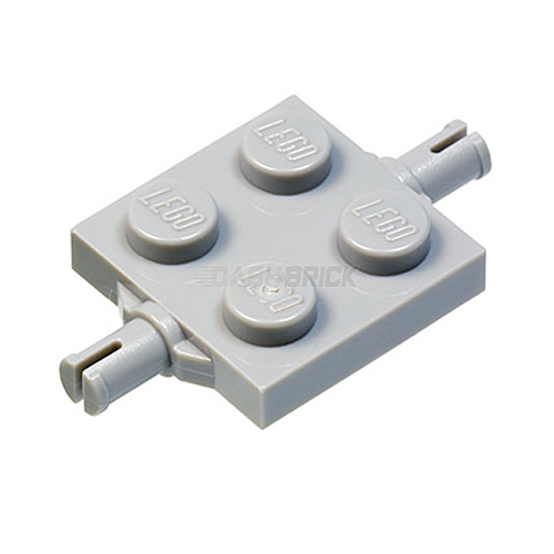 LEGO Plate, Modified 2 x 2 with Wheels Holder, Light Grey [4600] 4211504