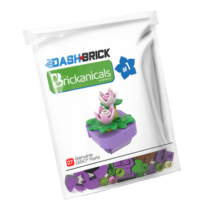 LEGO "Brickanicals #1" Lotus Flowers in Lavender Pot [MiniMOC]