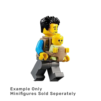 LEGO Minifigure Accessory - Baby Carrier, Dark Grey [37822]