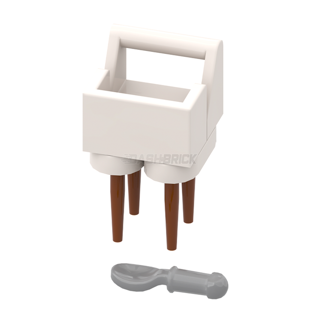 LEGO "Baby Highchair" - Baby Stool & Spoon [MiniMOC]