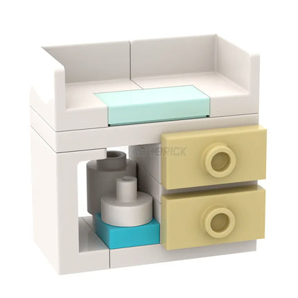 LEGO "Baby Change Table" - Draws and Storage [MiniMOC]