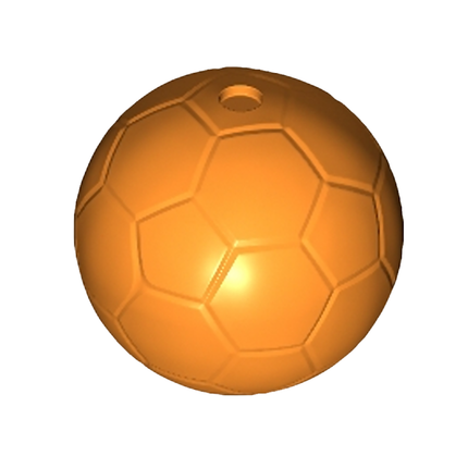 LEGO Minifigure Accessory - Ball, Soccer/Football/Basketball, Orange, GBC [Item Number: x45]
