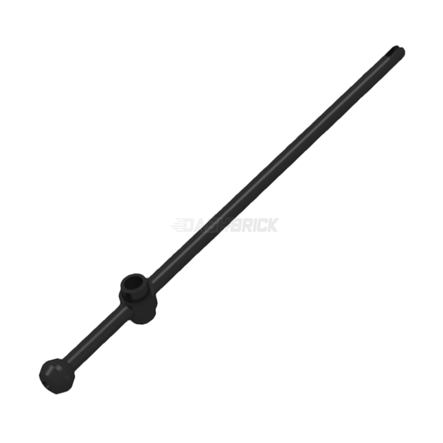 LEGO Bar 12L with Open Stud, Tow Ball, and Slit (Boat Mast), Black [476] 6369845