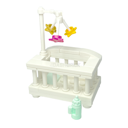 LEGO "Baby Bassinet" - Infant Bed/Crib/Cot with bottle [MiniMOC]
