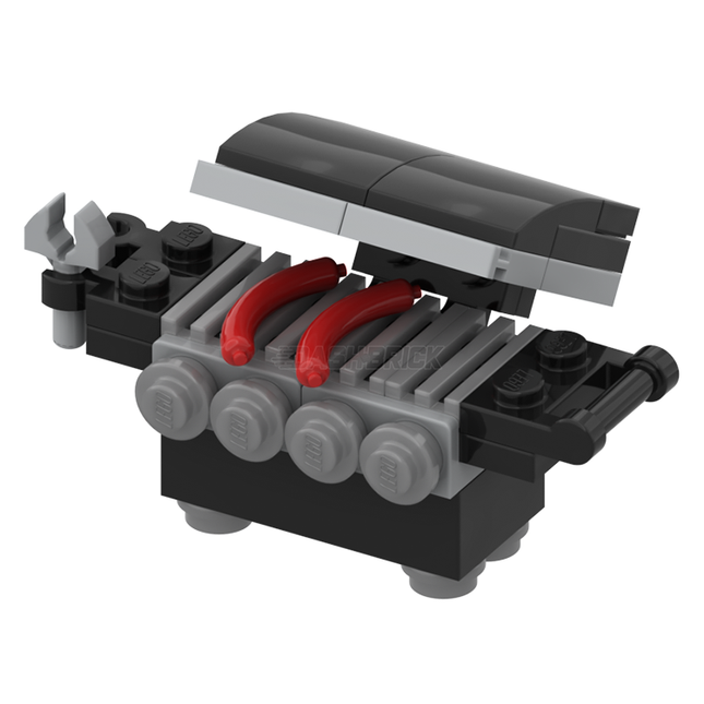 LEGO "4 Burner BBQ" - Barbecue Grill, Cooker [MiniMOC]