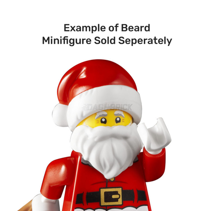 LEGO Minifigure Part - Beard, Medium, White (Santa) [93223] 4610044