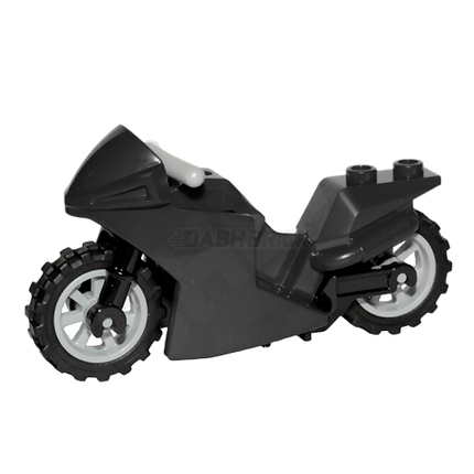 LEGO Minifigure Accessory - Racing Motorcycle Sport Bike, Black [18895]