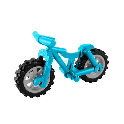 LEGO Minifigure Accessory - Mountain Bike, Bicycle, Medium Azure [36934c02]