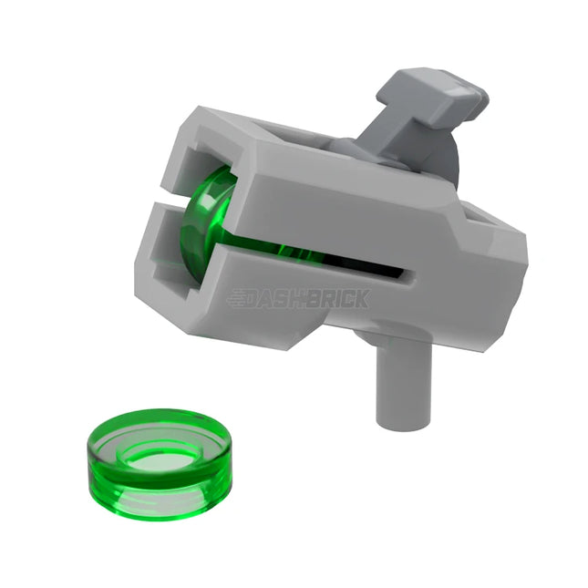 LEGO Minifigure Accessory - Weapon Bazooka, Mini Blaster/Shooter, Firing 1 x 1 Tiles, Trans-Green [69767]