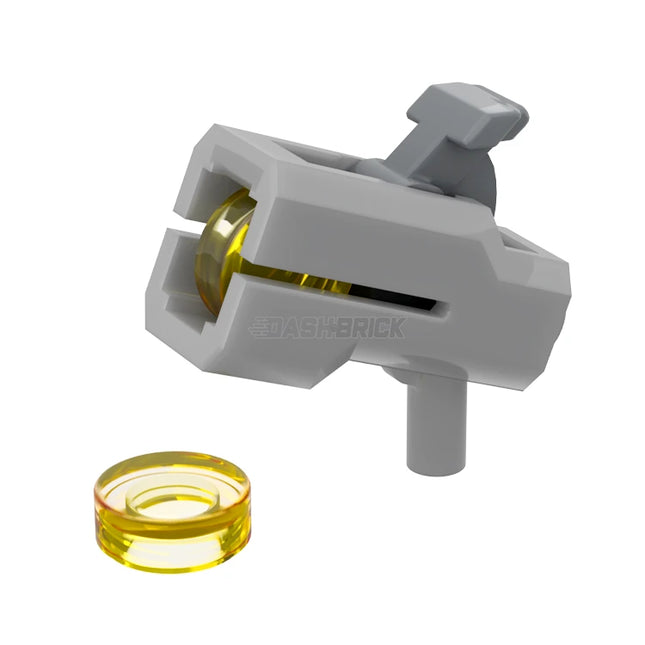 LEGO Minifigure Accessory - Weapon Bazooka, Mini Blaster/Shooter, Firing 1 x 1 Tiles, Trans-Yellow [69767]