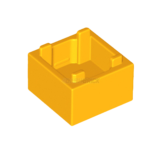 LEGO Container, Box / Crate 2 x 2 x 1, Bright Light Orange [35700]