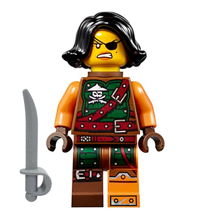 LEGO Minifigure - Cyren - Belt Outfit, Scabbard, Pirate [NINJAGO]