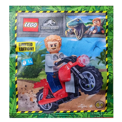 LEGO® Jurassic World: Owen with Motorcycle (2024) [122333]
