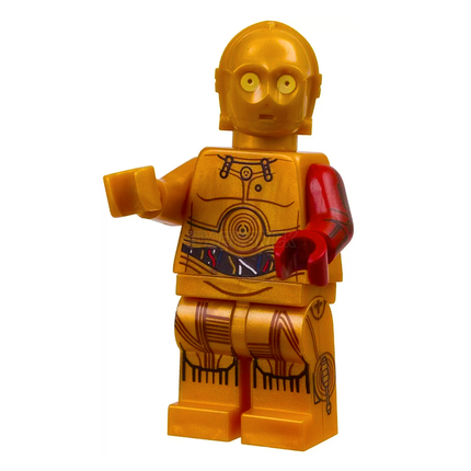 LEGO Minifigure - C-3PO - Dark Red Arm (2015) [STAR WARS]