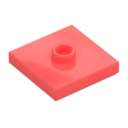 LEGO Plate, Modified 2 x 2, 1 Stud in Center, Coral [87580] 6287638