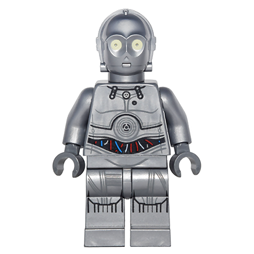 LEGO Minifigure - Silver Protocol Droid (U-3PO) [STAR WARS]