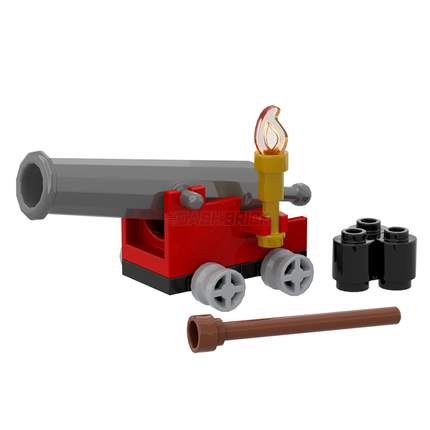 LEGO "Pirate Cannon" - Working Spring Loaded, Cannon Balls [MiniMOC]