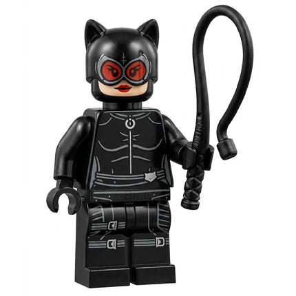 LEGO Minifigure - Catwoman - Black Suit and Mask, Red Lenses, Leg Straps, Batman II (2025) [DC COMICS]