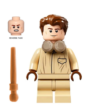 LEGO Minifigure - Cedric Diggory - Coveralls, Headphones, Medium Legs (2021) [HARRY POTTER]