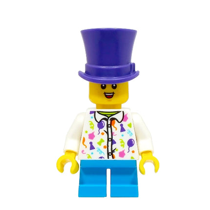LEGO Minifigure - Child - Boy, Birthday Party Shirt, Top Hat (2023) [CITY] hol323