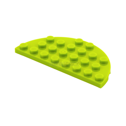 LEGO Plate, Round Half 4 x 8, Lime Green [22888] 6133225