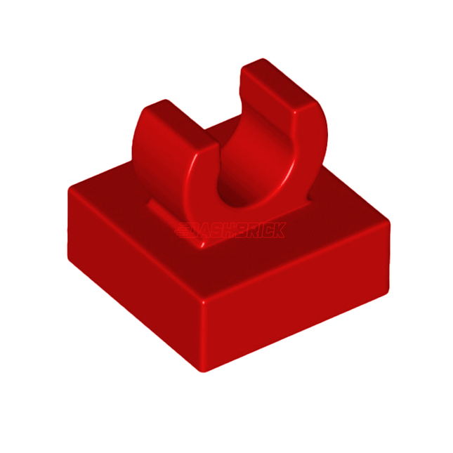 LEGO Tile, Modified 1 x 1 with Open O Clip, Red [15712] 6348058