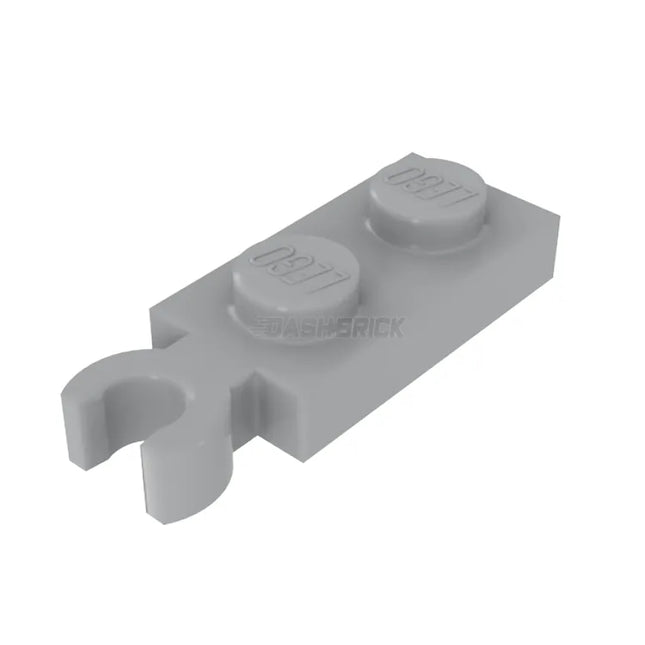 LEGO Plate, Modified 1 x 2 with Clip on End (Vertical Grip), Light Grey [78256] 6354568