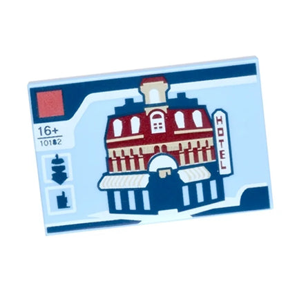 LEGO Minifigure Accessory - Tile, Cafe Corner Lego Set Box, '10182' - Printed Tile 2 x 3 [26603pb001]